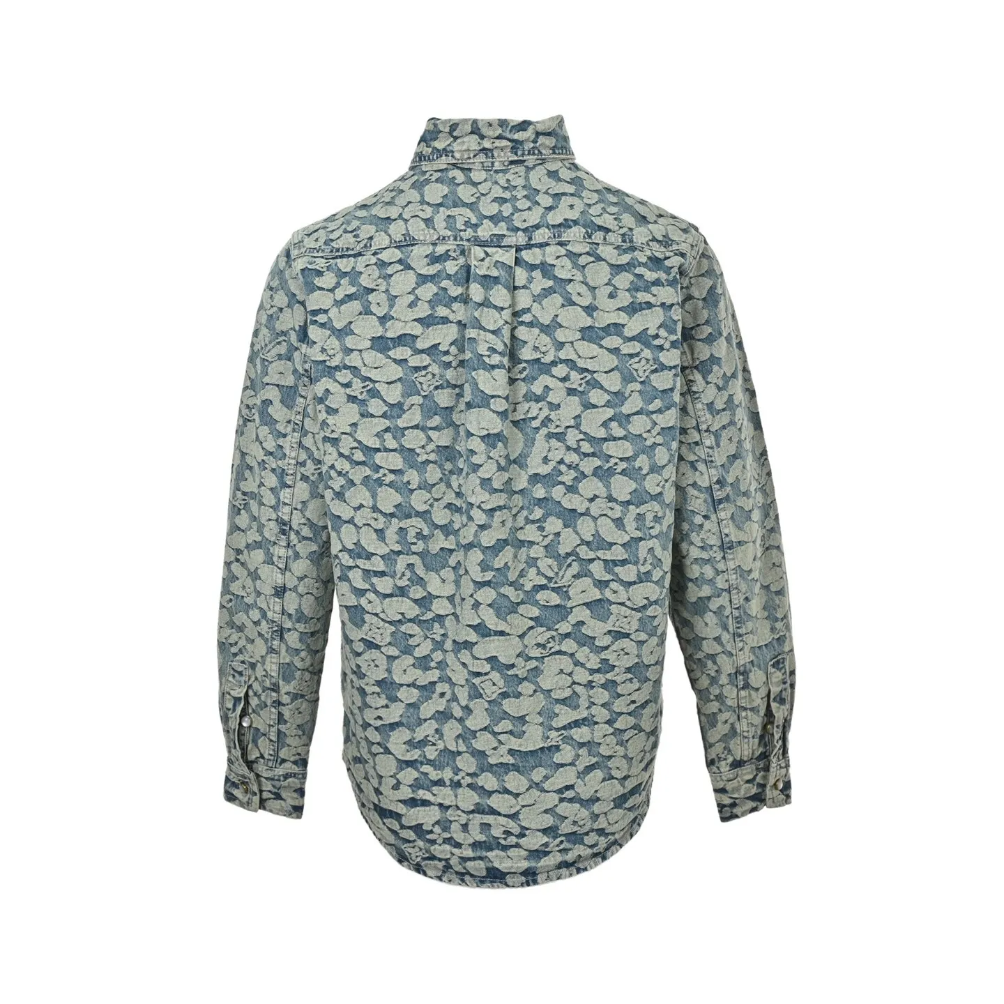Louis Vuitton/Louis Vuitton Nigo joint style burnt flower work denim jacket